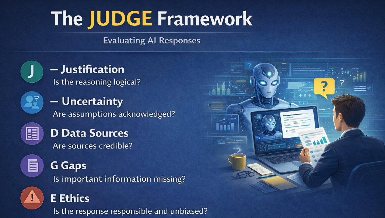 The JUDGE Framework: A Simple Way to Evaluate AI Responses
